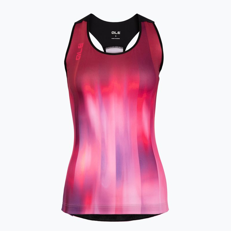 Koszulka rowerowa damska Alé Crazy TT pink combo 6