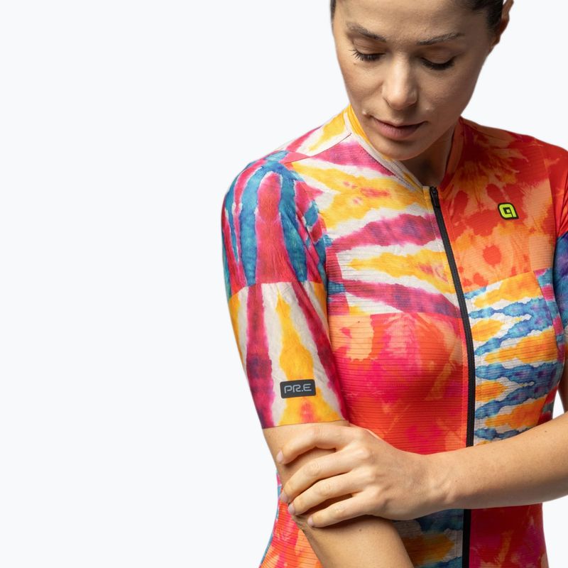 Koszulka rowerowa damska Alé Clorofilla orange combo 5