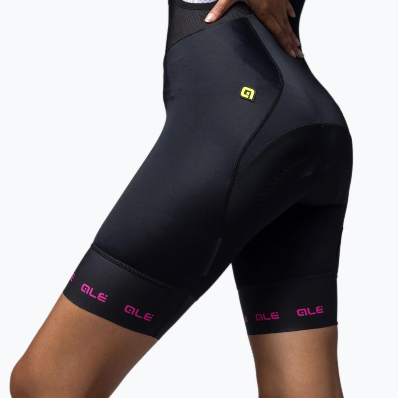Spodenki rowerowe damskie Alé Strada 2.0 Bibshorts fuchsia 4