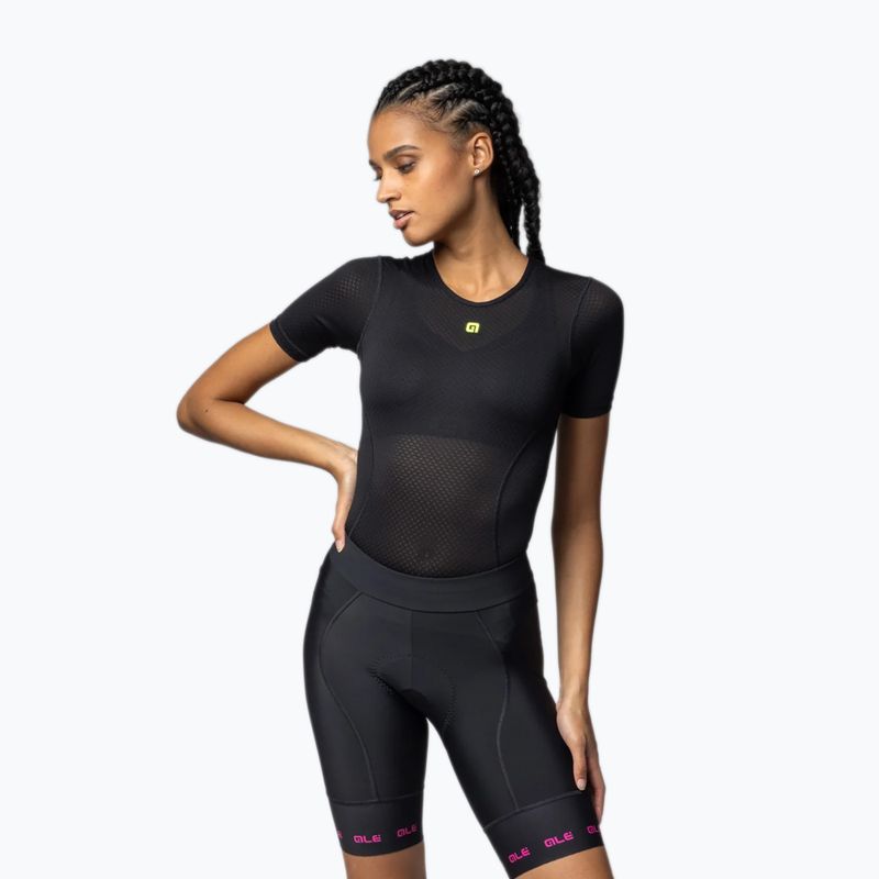 Spodenki rowerowe damskie Alé Strada 2.0 fuchsia 2