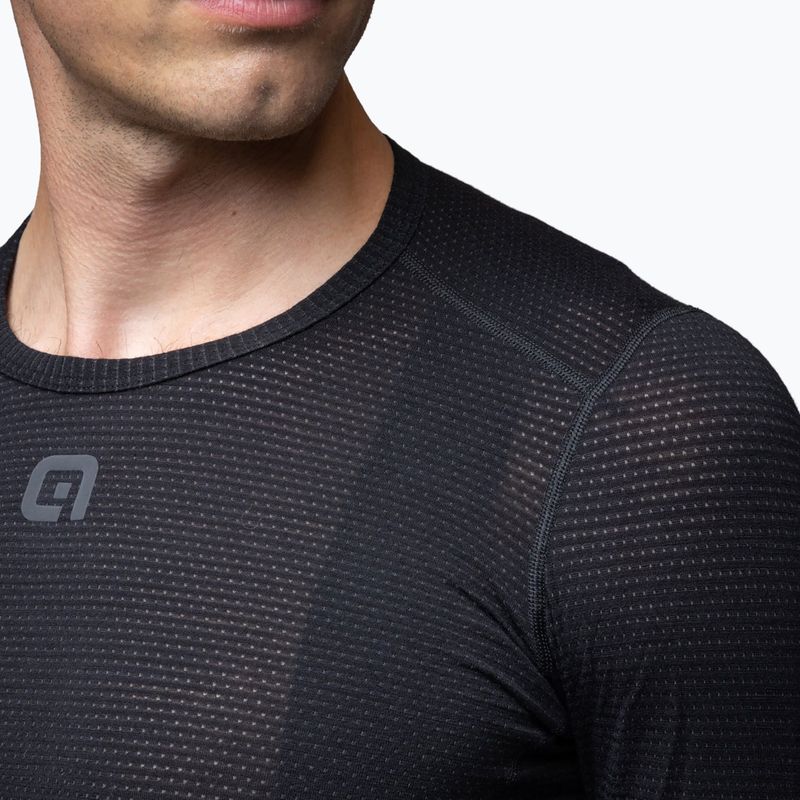 Potówka kolarska męska Alé Merino LS nero/black 4