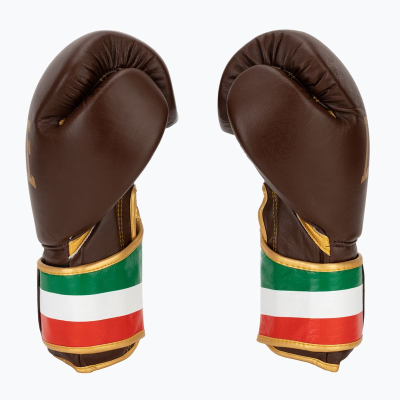Rękawice bokserskie LEONE 1947 Italy '47 black/white/brown 4