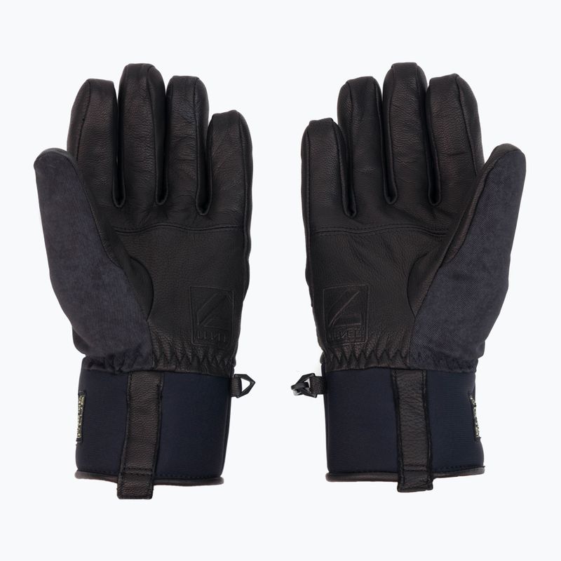 Rękawice snowboardowe męskie Level Rover black/grey 2