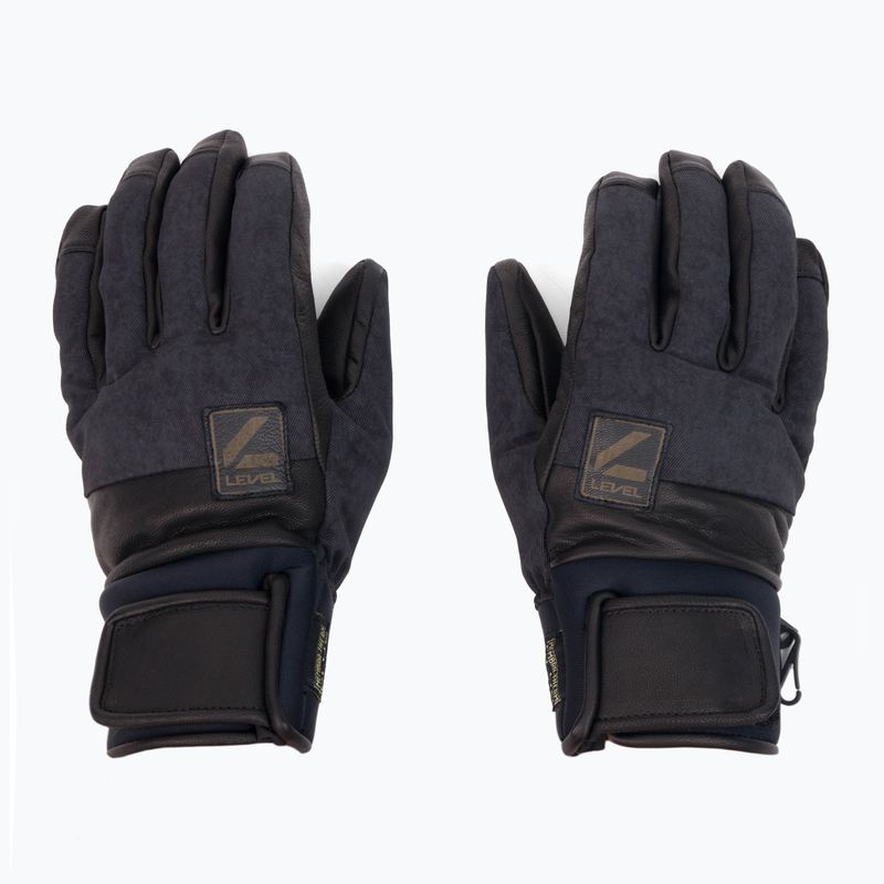 Rękawice snowboardowe męskie Level Rover black/grey 3