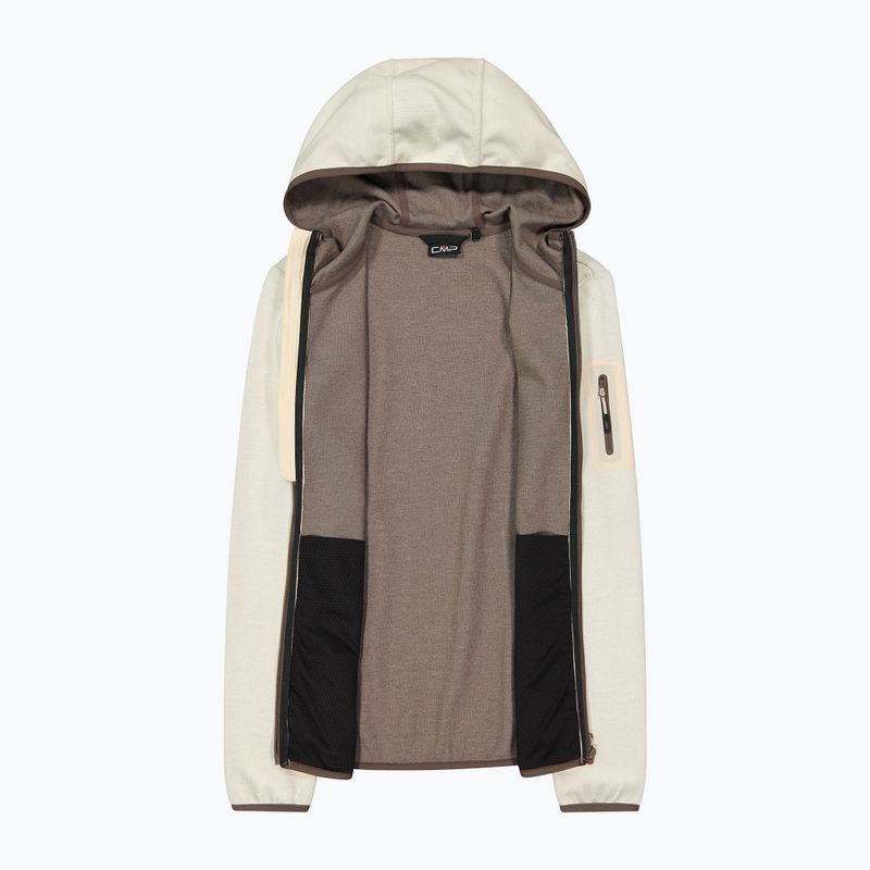 Bluza trekkingowa damska CMP 34H6376 Fix Hood cream/off white 3