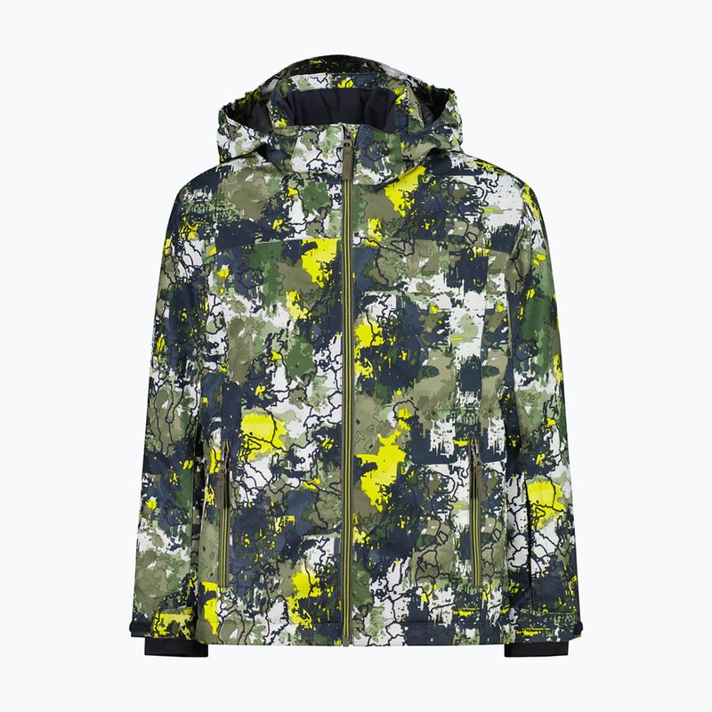 Kurtka narciarska dziecięca CMP 39W1924 olive/acido