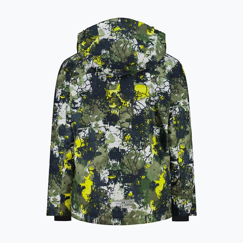 Kurtka narciarska dziecięca CMP 39W1924 olive/acido 2