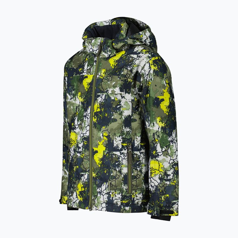 Kurtka narciarska dziecięca CMP 39W1924 olive/acido 3