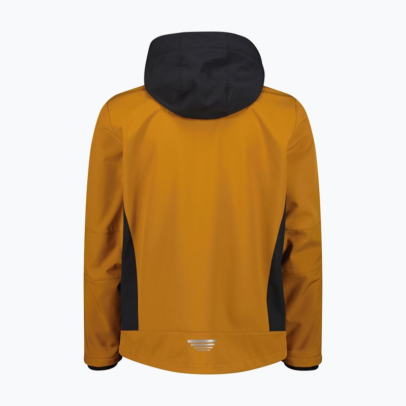 Kurtka softshell męska CMP 3A01787N Zip Hood caramel/antracite 2