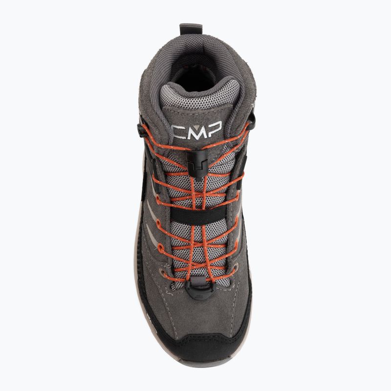 Buty trekkingowe dziecięce CMP Rigel 2.0 Mid Waterproof grey/brick 5