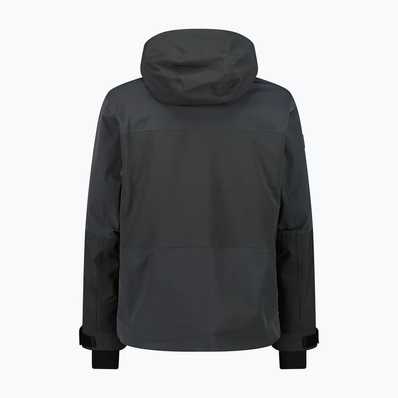 Kurtka narciarska męska CMP 36W0027 Fix Hood black pine 2