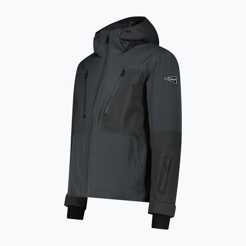 Kurtka narciarska męska CMP 36W0027 Fix Hood black pine 3