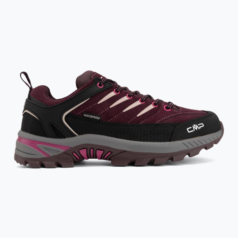 Buty trekkingowe dziecięce CMP Rigel 2.0 Low Waterproof black berry/amaranto 2