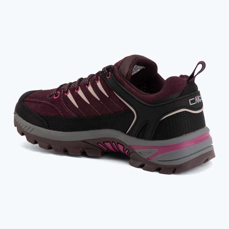 Buty trekkingowe dziecięce CMP Rigel 2.0 Low Waterproof black berry/amaranto 3
