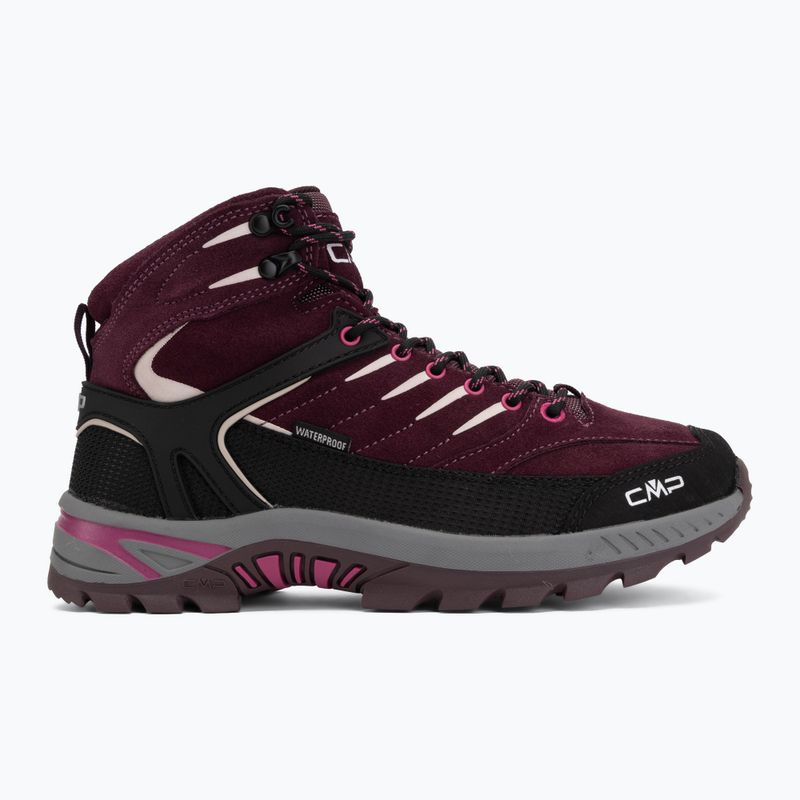 Buty trekkingowe dziecięce CMP Rigel 2.0 Mid Waterproof black berry/amaranto 2