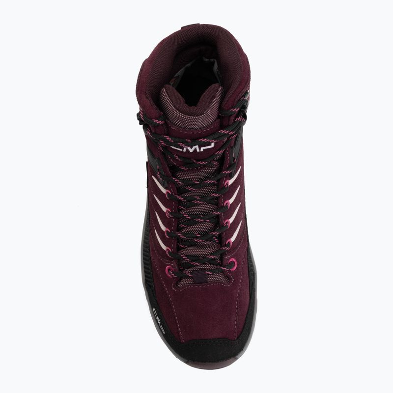 Buty trekkingowe dziecięce CMP Rigel 2.0 Mid Waterproof black berry/amaranto 5