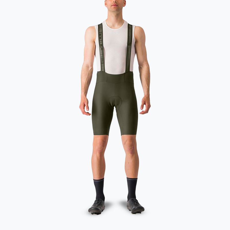 Spodenki rowerowe męskie Castelli Espresso deep green