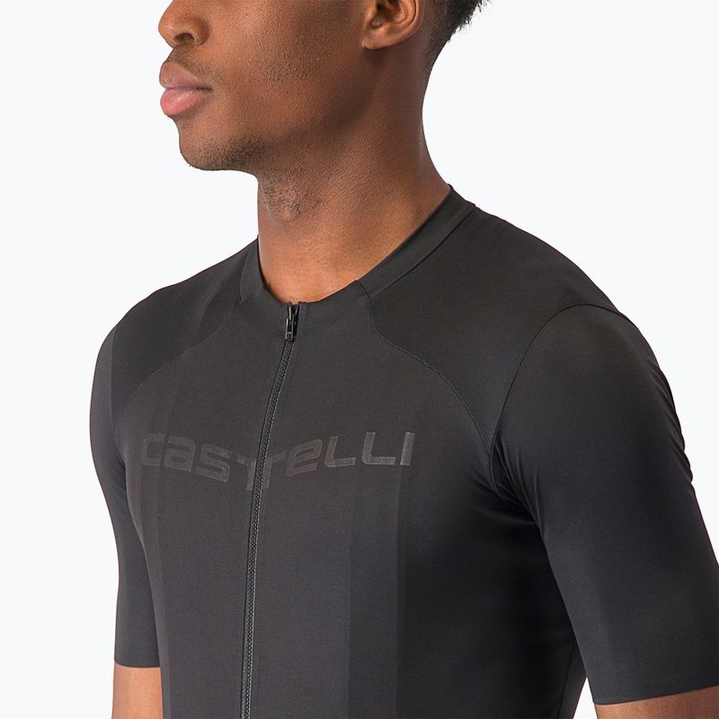 Koszulka rowerowa męska Castelli Prologo Lite light black 5