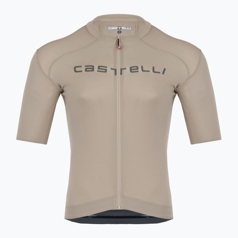 Koszulka rowerowa męska Castelli Prologo Lite clay/ gunmetal gray