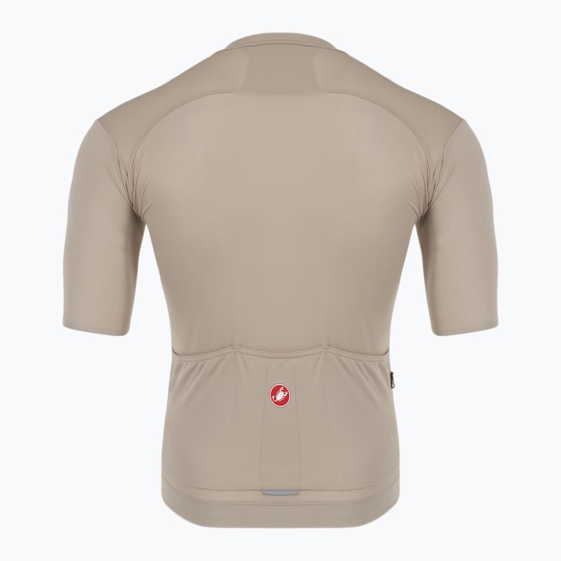 Koszulka rowerowa męska Castelli Prologo Lite clay/ gunmetal gray 2