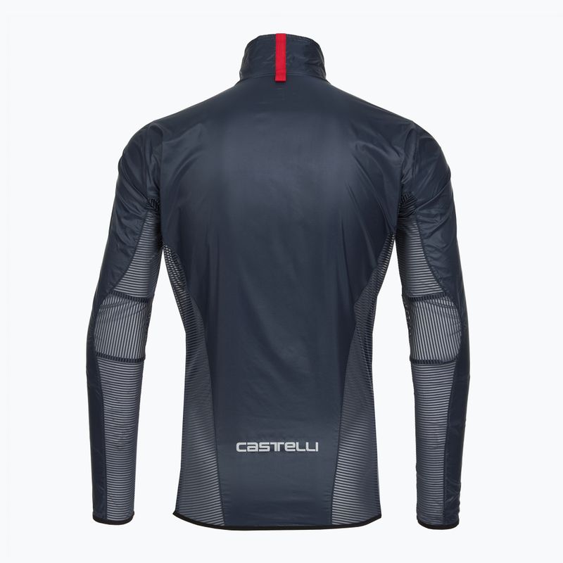 Kurtka rowerowa męska Castelli Aria Shell belgian blue 2