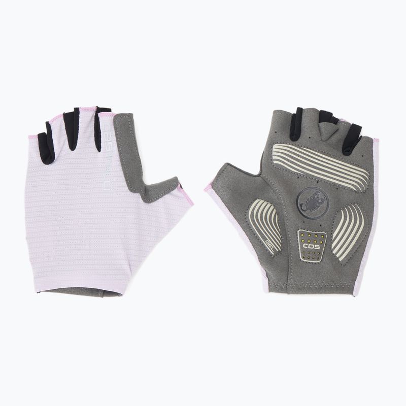 Rękawiczki rowerowe damskie Castelli Espresso purple mist