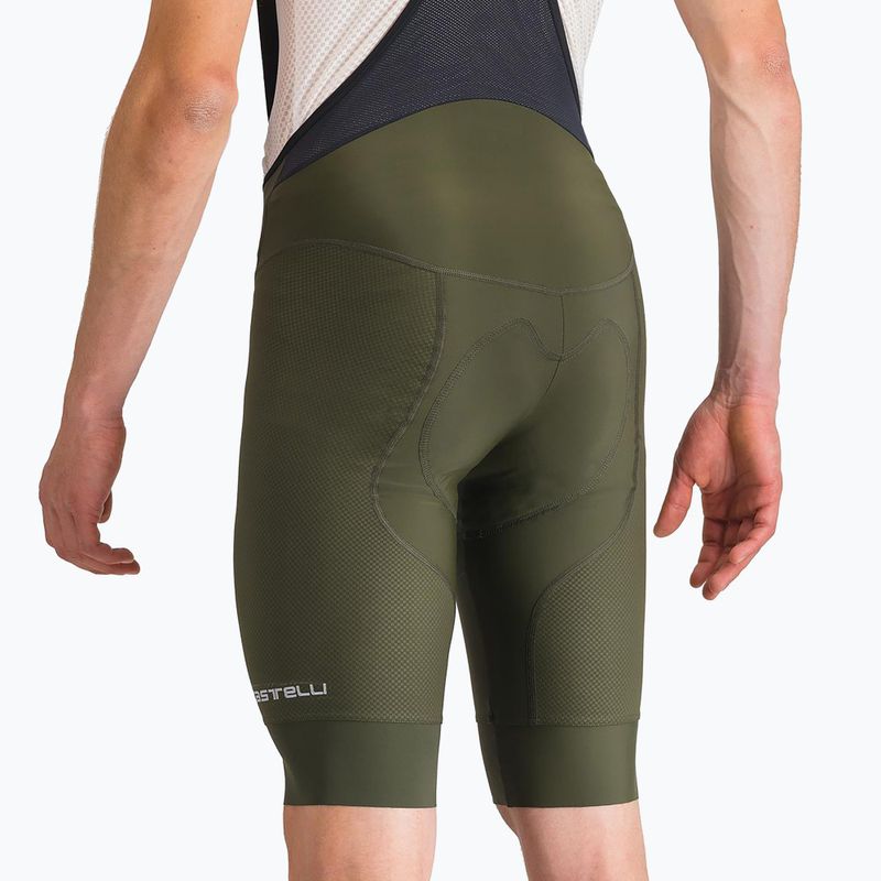 Spodenki rowerowe męskie Castelli Competizione 2 deep green 4