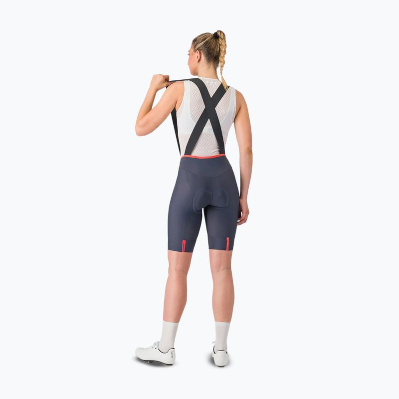 Spodenki rowerowe damskie Castelli Prima 2 DT W twillight blue/hibiscus 2