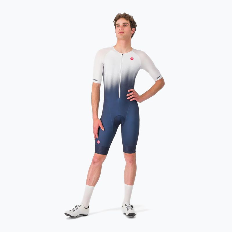 Kombinezon rowerowy męski Castelli Core Tri belgian blue/white 2