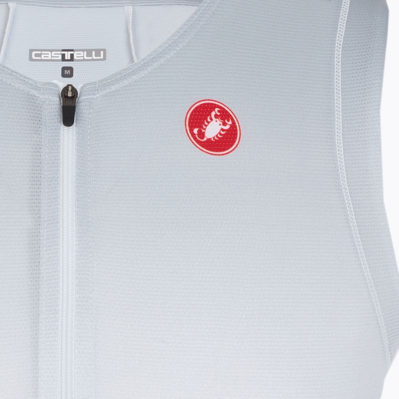 Koszulka rowerowa męska Castelli Free Speed 3 white/silver gray 3