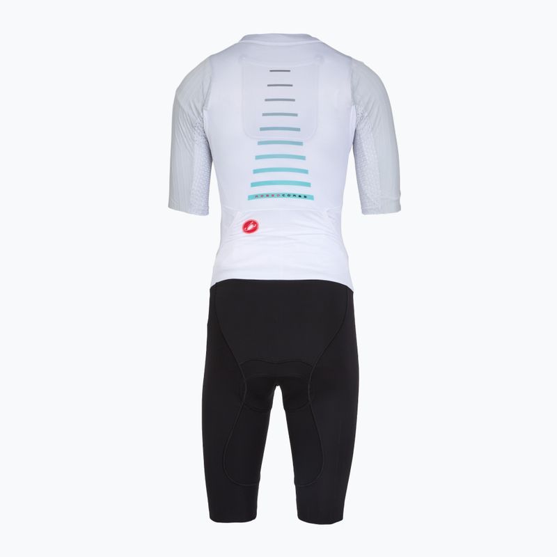 Kombinezon rowerowy damski Castelli Free Sanremo 3 SS W white/black 2