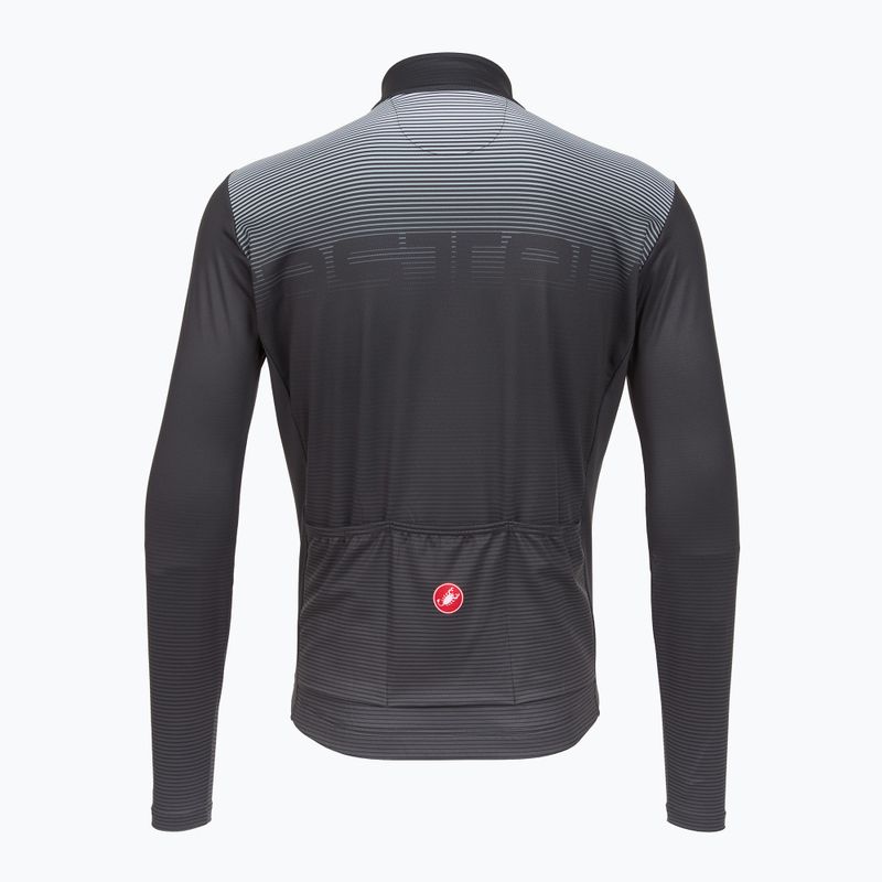 Longsleeve rowerowy męski Castelli Apice Thermal dark gray/smoky gray/silver gray 2