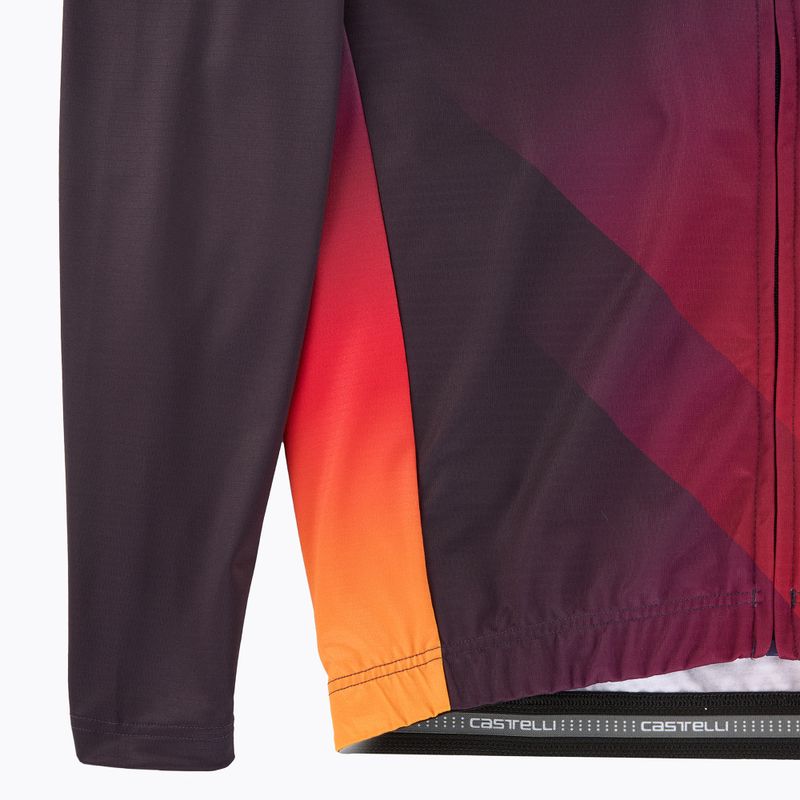 Longsleeve rowerowy męski Castelli Amplify Thermal dark night shade/red/vivid orange 4