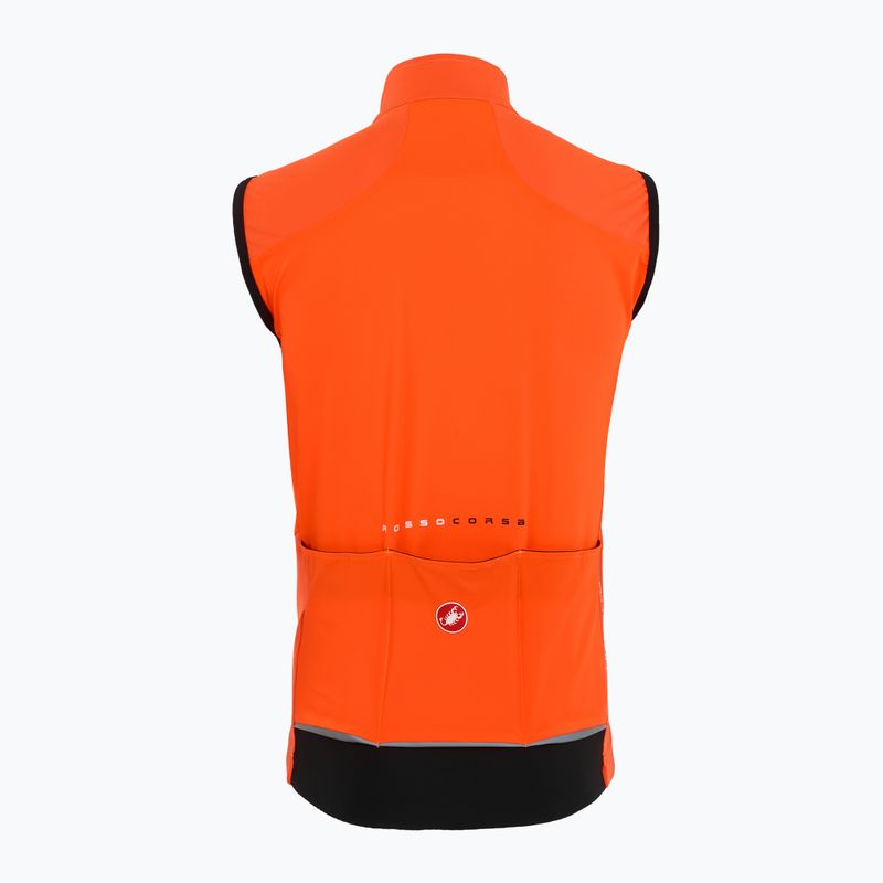 Kamizelka rowerowa męska Castelli Perfetto Air brilliant orange 2
