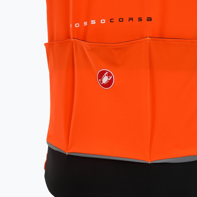 Kamizelka rowerowa męska Castelli Perfetto Air brilliant orange 4
