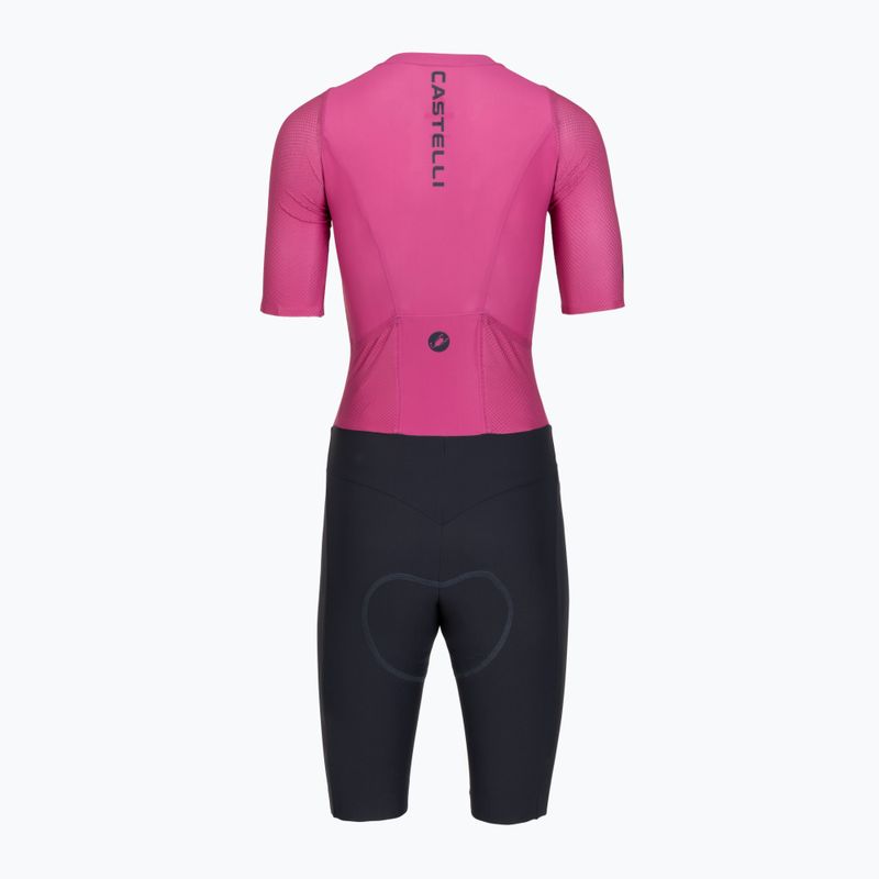 Kombinezon rowerowy damski Castelli Movement Suit W violet pink/twilight blue 2