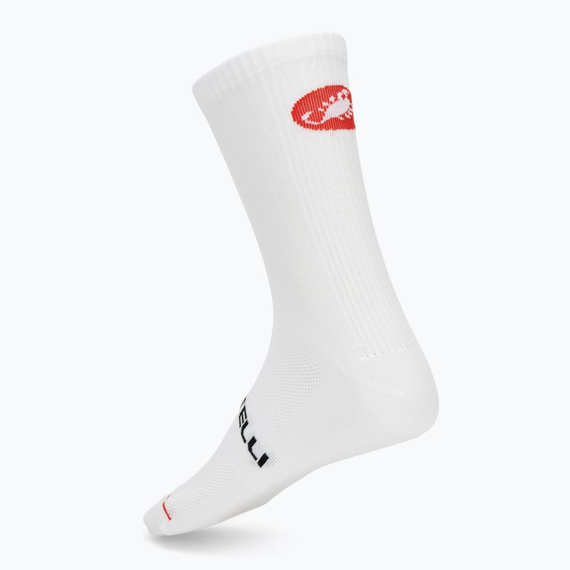 Skarpety męskie Castelli Entrata 18 white 2