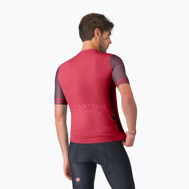 Koszulka rowerowa męska Castelli Prologo Lite 2 rich red/bordeaux 2