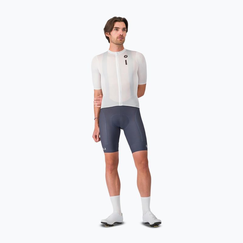 Koszulka rowerowa męska Castelli Drittone Logo white/black 2