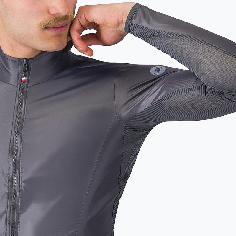 Kurtka rowerowa męska Castelli Aria Shell 2 silver gray/dark gray 5