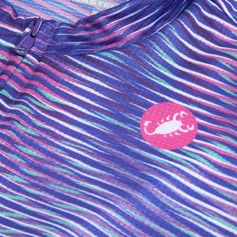 Koszulka rowerowa damska Castelli Cosmic Vortex multicolor ultraviolet rose 3