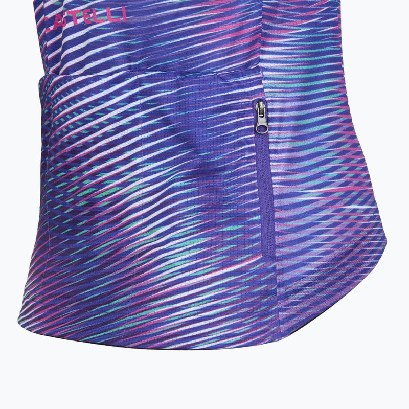 Koszulka rowerowa damska Castelli Cosmic Vortex multicolor ultraviolet rose 5
