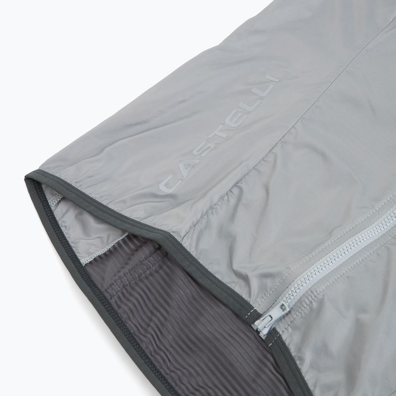 Kamizelka rowerowa damska Castelli Aria Shell 2 silver gray 3