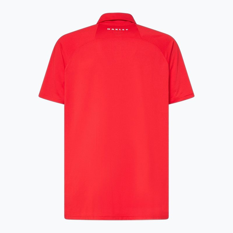 Koszulka polo męska Oakley Iconic Oakley Ss Polo Shirt red line 2