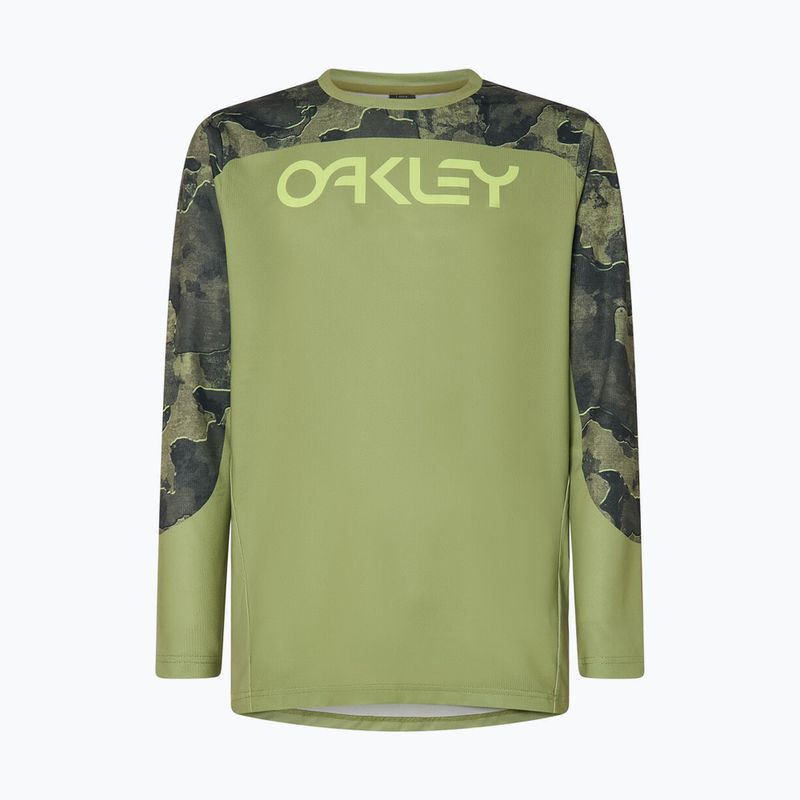 Longsleeve rowerowy męski Oakley Maven Coast metal camo green