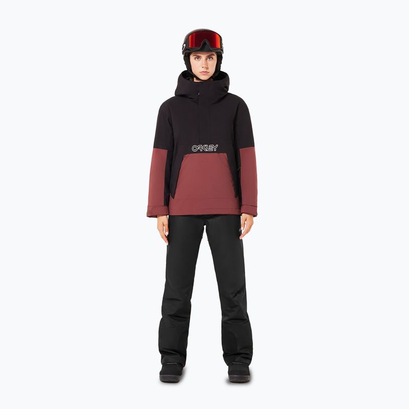 Kurtka snowboardowa damska Oakley WMNS TNP TBT Isulated Anorak blakout/grenache 3