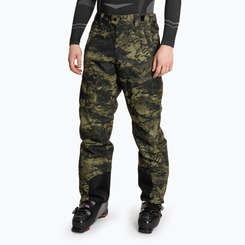 Spodnie narciarskie męskie Oakley Divisional Cargo Shell Pant tiger camo green