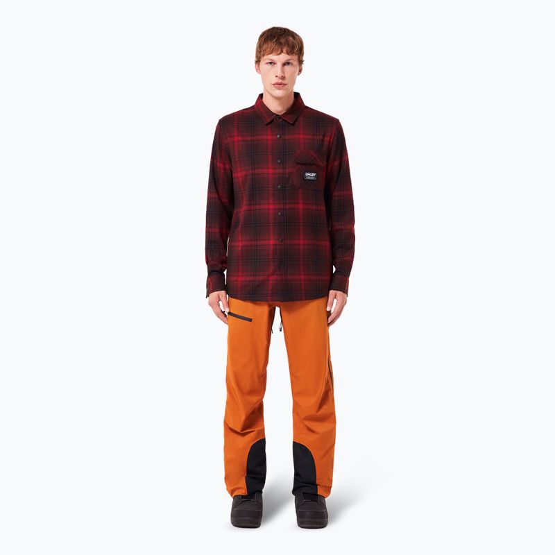 Koszula męska Oakley Butter Flannel Shirt black/grenache check 2