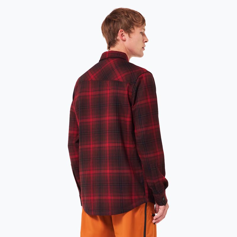 Koszula męska Oakley Butter Flannel Shirt black/grenache check 3