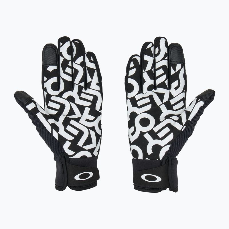 Rękawiczki męskie Oakley Factory Pilot Core Glove black/white logo 2
